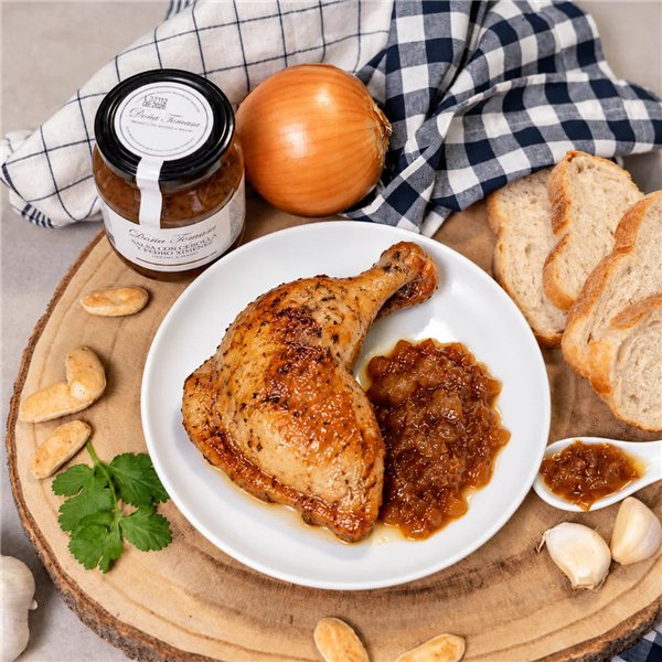 Handmade onion and Pedro Ximénez sauce 300g-lateral