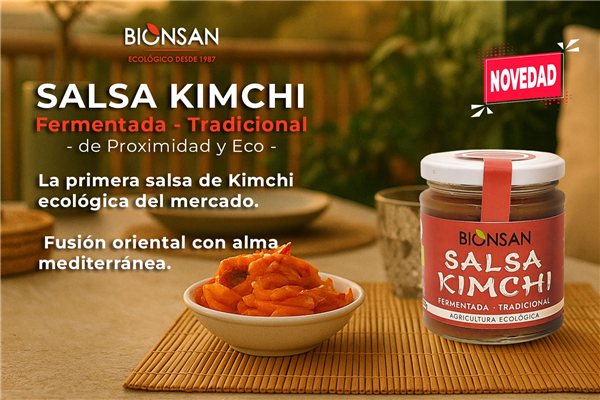 Salsa de Kimchi Ecològica Bionsan 220gr-izquierda