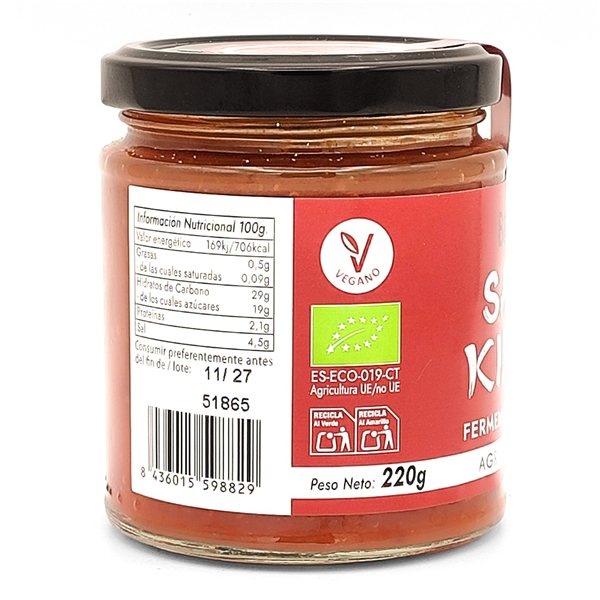 Salsa de Kimchi Ecològica Bionsan 220gr-lateral