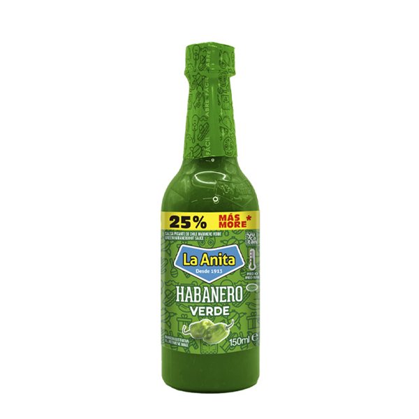Salsa Habanera Verde  La Anita-detalle
