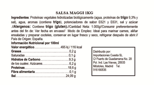 Maggi Sauce 810ml-detalle