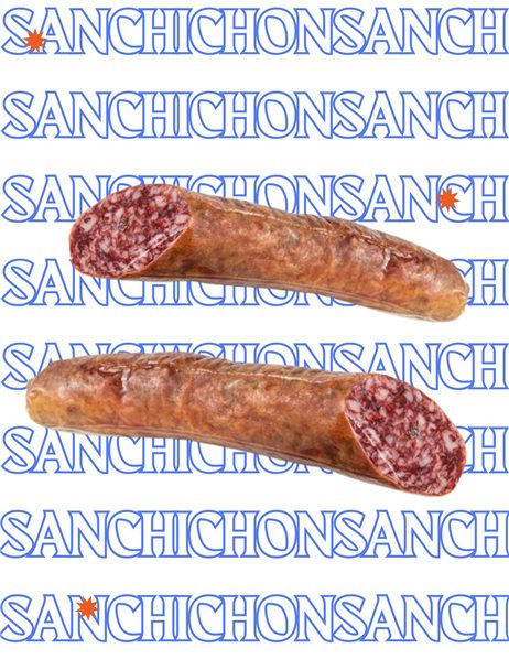 San chichón tranché | Salchichón ibérique 100% bellota | 5 sachets de 50 g-trasera