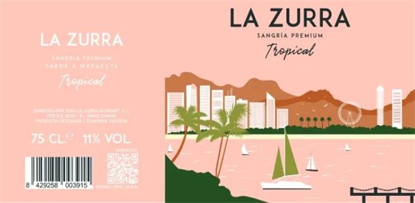 Sangría La Zurra Tropical-detalle