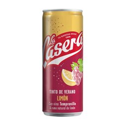 Sangría Limonada Caja de 24 unidades La Casera Tinto de Verano Lata 33 cl Limón
