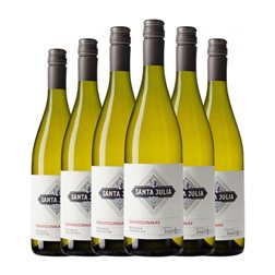 Santa Julia Chardonnay Mendoza 75 cl Vino Blanco (Caja de 6 unidades)