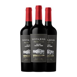 Santa Julia Malbec Cabernet Franc Mendoza Reserva 75 cl Vino Tinto (Caja de 3 unidades)