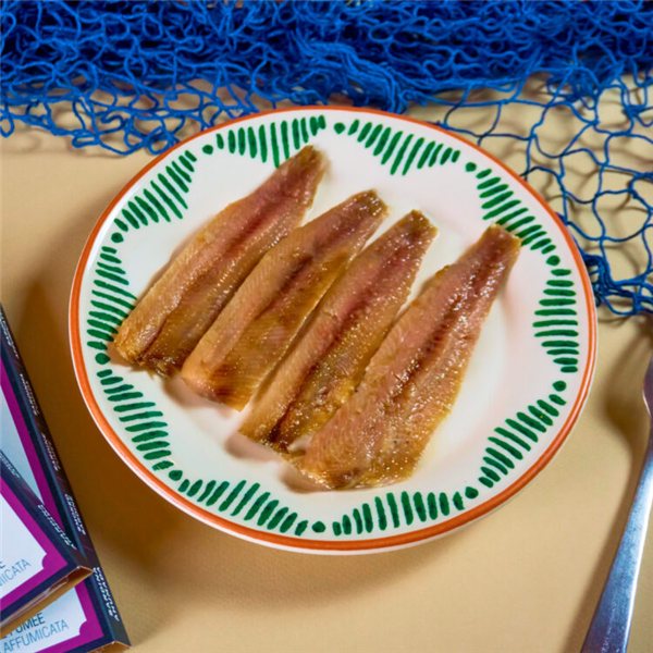 Sardinas ahumadas, Casa Santoña-detalle