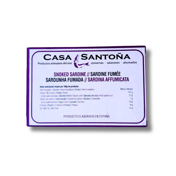 Sardinas ahumadas, Casa Santoña-lateral