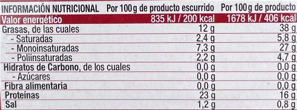 Sardinas Cuca en Aceite de Oliva-detalle