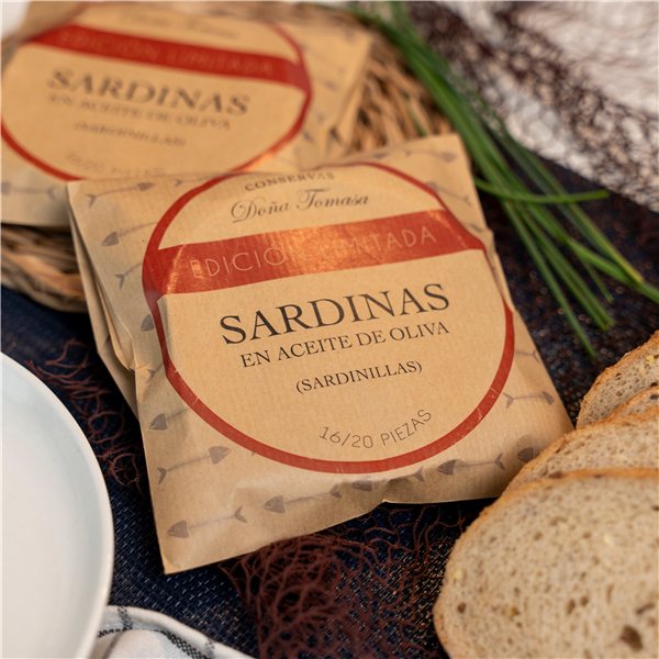 Sardines in Olive Oil (16-20 pieces) 110g-trasera