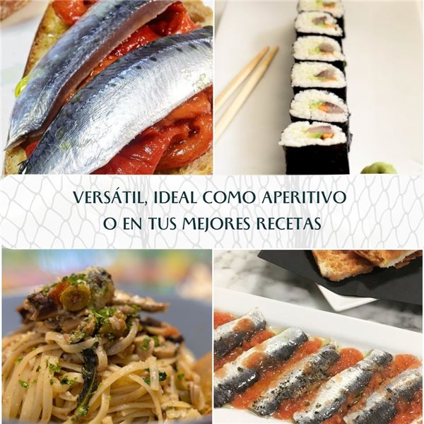 Sardinas Marinadas Artesanales | 22-28 Sardinas con Sabor Único y Textura Suave (500gr) | Elaborado por Casa Santoña-izquierda