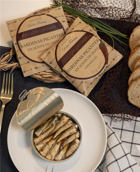 Sardinas Picantes en Aceite de Oliva (13-16 piezas)-detalle