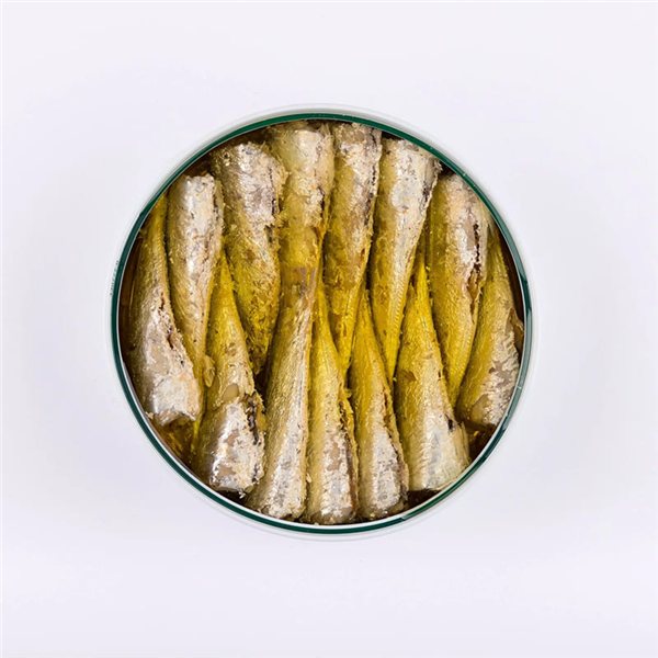 Sardinilla 10/14 unidades en aceite de oliva, La Curiosa-izquierda