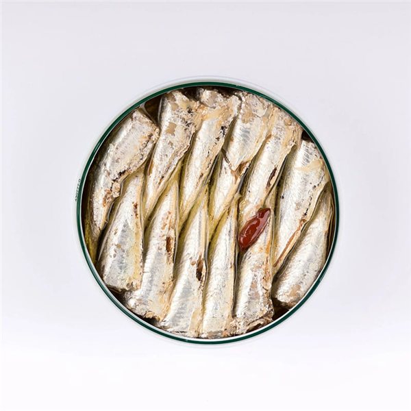 Sardines 10/14 units in spicy olive oil, La Curiosa-trasera
