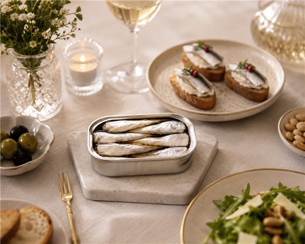Sardines à l'huile d'olive épicée - 115g-lateral