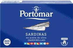 Sardines à l'huile d'olive "Portomar" 20/25 pièces 115g