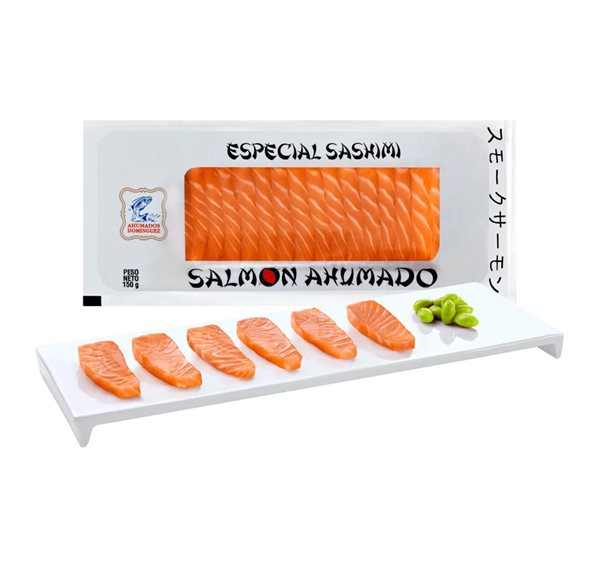 Smoked Salmon Sashimi 150 g, Ahumados Dominguez-detalle