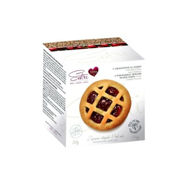 SATRI SPELT COOKIE WITH CHERRY 200 GR-lateral