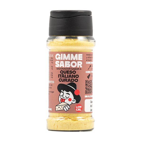 Sazonador Vegetal con Sabor a Queso Parmesano | 100% Vegano, Sin Lactosa, Alto en Umami – 55g-detalle