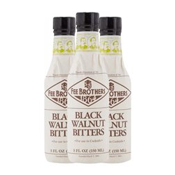 Schnapps Fee Brothers Bitters Botellín 15 cl Black Walnut — Nuez Negra (Caja de 3 unidades)