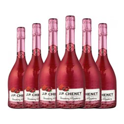 Schnapps JP Chenet Fashion 75 cl Raspberry — Frambuesa, Strawberry — Fresa (Caja de 6 unidades)