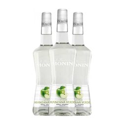 Schnapps Monin 70 cl Manzana Verde (Caja de 3 unidades)