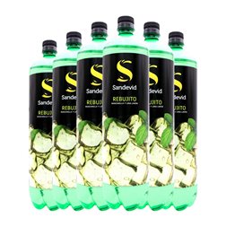 Schnapps Sandevid. Rebujito Botella Especial 1,5 L Lima, Limón, Manzana (Caja de 6 unidades)