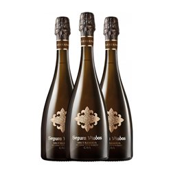 Segura Viudas Brut Cava Vintage, Premium Reserva 75 cl Espumoso Blanco (Caja de 3 unidades)