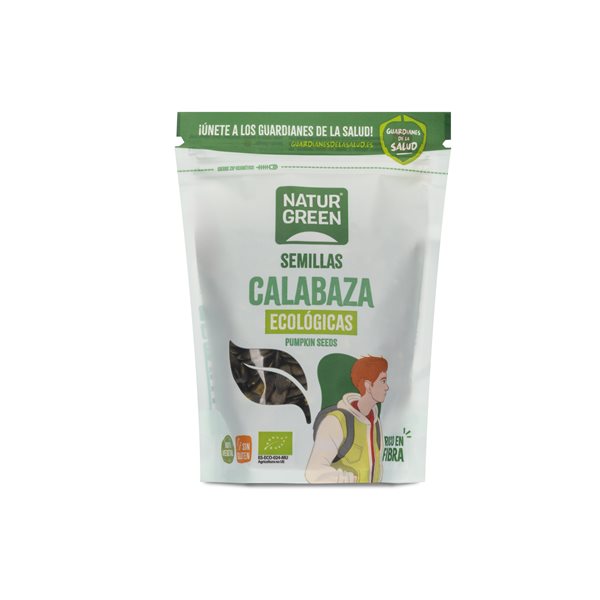 Graines de citrouille biologiques 225g NaturGreen-trasera