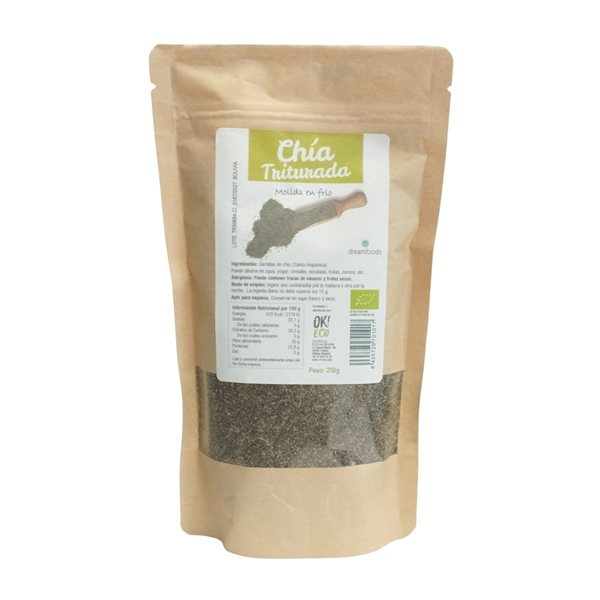 Organic Chia Seeds Ground 250g Dream Foods-detalle