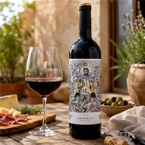 Séptimo Sentido Tempranillo 2025-lateral