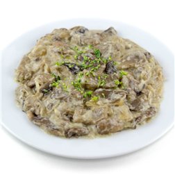 Mushrooms with béchamel.