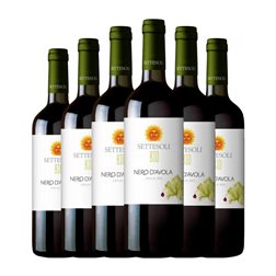 Settesoli Nero d'Avola Sicilia Bio — Biológico 75 cl Vino Tinto (Caja de 6 unidades)