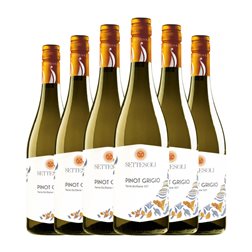 Settesoli Pinot Gris 75 cl Vino Blanco (Caja de 6 unidades)