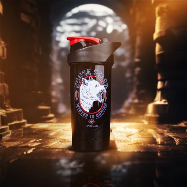 Shaker Shieldmixer® HERO PRO, House Stark, 700 ml-detalle