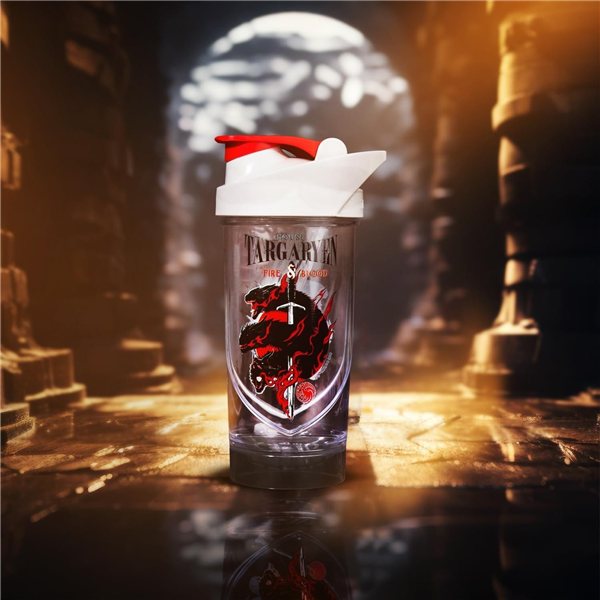 Shaker Shieldmixer® HERO PRO, Haus Targaryen, 700 ml-detalle