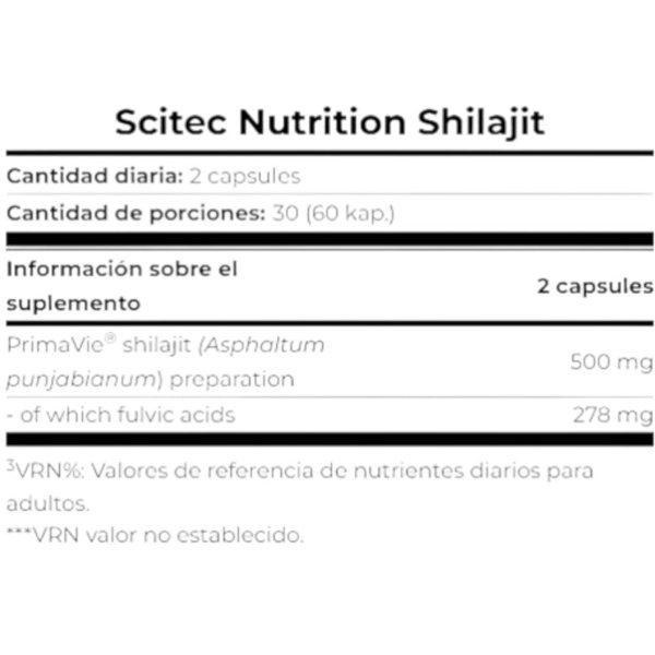 Shilajit PrimaVie 60 Caps-detalle