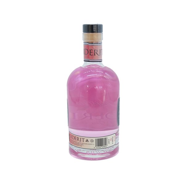 SIDERIT Gin Hibiscus 43% Vol, 700 ml - Handwerklich hergestellter floraler Gin destilliert mit Hibiskusblüte und 12 Botanicals. Dreifachdestillationsprozess in Glas für maximale Reinheit und aromatisches Gleichgewicht.-lateral