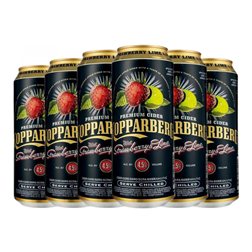 Sidra Kopparberg Lata Medium 50 cl Strawberry — Fresa, Lime — Lima (Caja de 6 unidades)