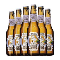 Sidra Maeloc Botellín Tercio 33 cl Mora (Caja de 6 unidades)