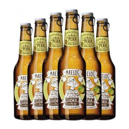 Sidra Maeloc Botellín Tercio 33 cl Pera (Caja de 6 unidades)