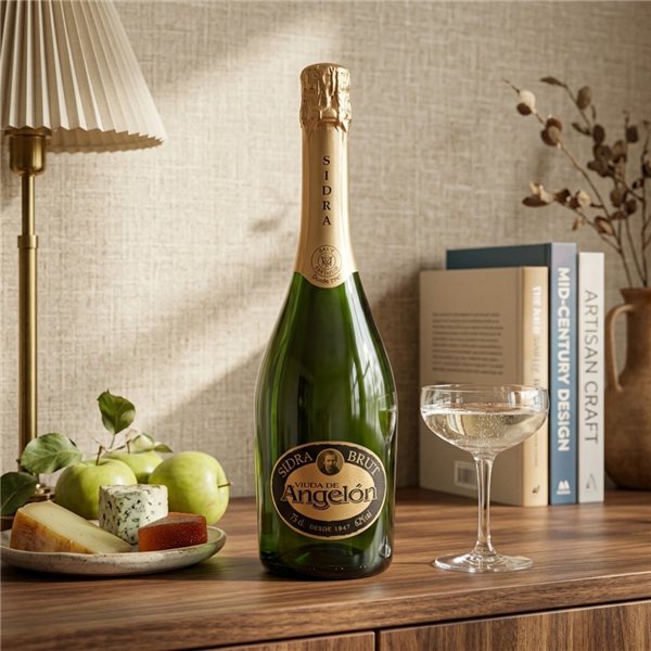 Sidra Viuda de Angelón Brut-detalle