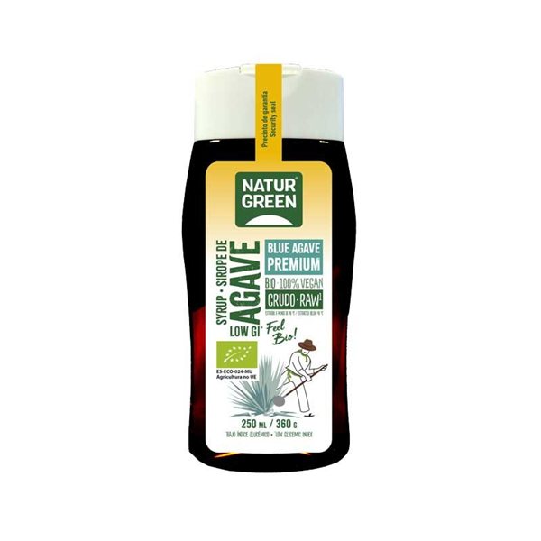 Sirope de Agave Crudo Bio 236ml/340g NaturGreen-lateral