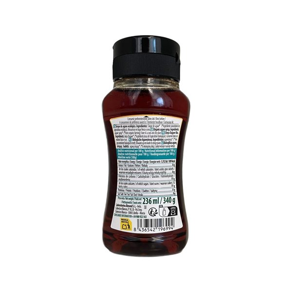 Rohes Bio-Agavendicksaft 236ml/340g NaturGreen-trasera