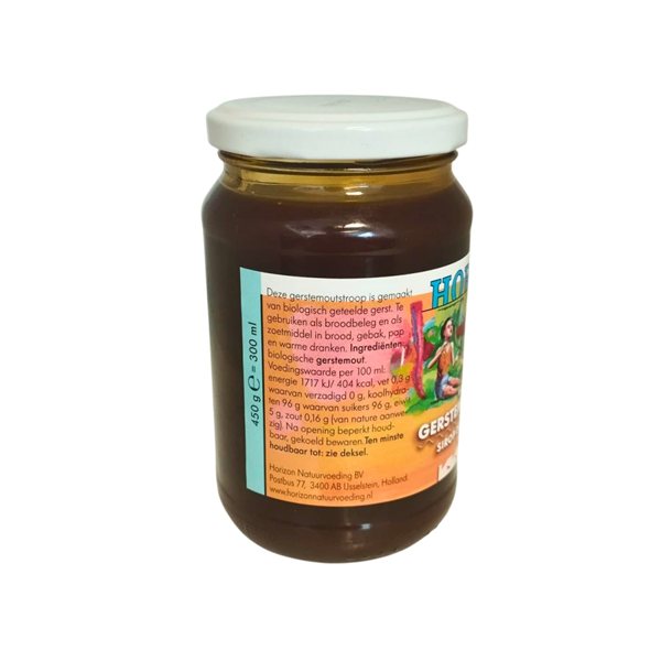 Sirope de cebada malteada Bio 450g Horizon-detalle