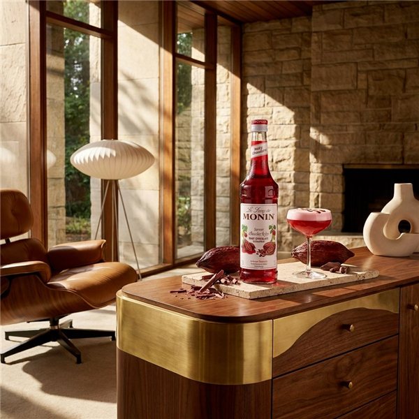 Monin Schokoladensirup Ruby-detalle