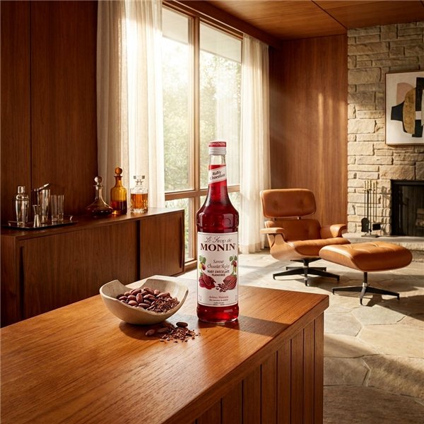 Monin Schokoladensirup Ruby-lateral