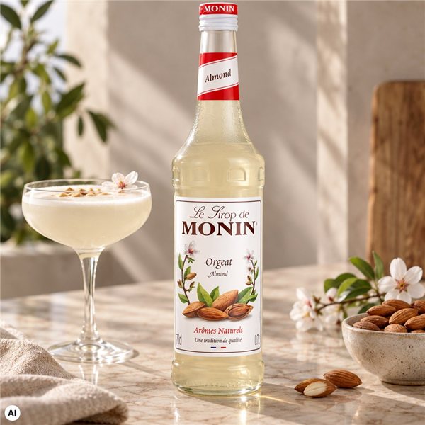 Monin Almond Syrup-detalle