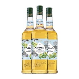 Sirope para Cóctel Giffard 1 L Fleur de sureau — Flor de Saúco (Caja de 3 unidades)