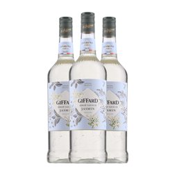 Sirope para Cóctel Giffard Pure — Puro 1 L Sucre de Canne — Azúcar de Caña, Jasmin — Jazmín (Caja de 3 unidades)